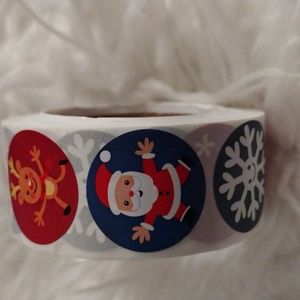 500 CHRISTMAS Thank you stickers